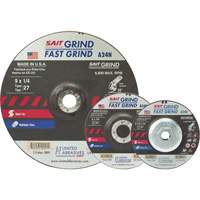 A24N Fast Grinding Wheel, 4-1/2" x 3/16", 7/8" Arbor, Aluminum Oxide, Type 27 Haskins Industrial Inc.