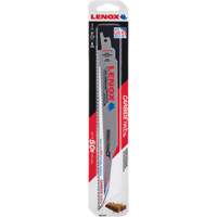 Demolition Reciprocating Saw Blade, Carbide, 6 TPI, 9" L x 1" W Haskins Industrial Inc.