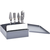 Jeu de fraises en carbure &agrave; double coupe, 5 morceaux Haskins Industrial Inc.