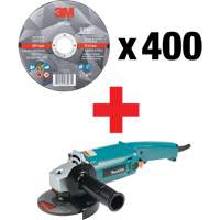 Silver Cut-Off Wheel & Angle Grinder Kit, 5" x 0.045", 7/8" Arbor, Type 1, Ceramic, 12250 RPM Haskins Industrial Inc.