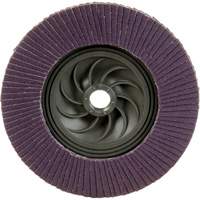 Disque &agrave; lamelles &agrave; changement rapide 769F, 5" x 5/8"-11, Type 27, Grain 120+, C&eacute;ramique Haskins Industrial Inc.