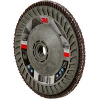 Disque &agrave; lamelles &agrave; changement rapide 769F, 5" x 5/8"-11, Type 29, Grain 120+, C&eacute;ramique Haskins Industrial Inc.