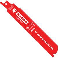 Reciprocating Blade for Auto Dismantling, Bi-Metal, 10-14 TPI, 6" L x 1" W Haskins Industrial Inc.