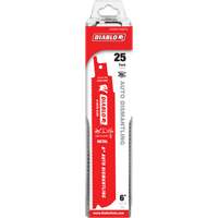 Reciprocating Blade for Auto Dismantling, Bi-Metal, 14-18 TPI, 6" L x 1" W Haskins Industrial Inc.