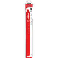 Reciprocating Blade for Auto Dismantling, Bi-Metal, 10-14 TPI, 12" L x 1" W Haskins Industrial Inc.
