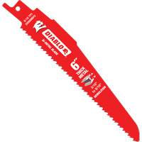 Reciprocating Blade for Thick Metal/Demolition, Bi-Metal, 8-10 TPI, 6" L Haskins Industrial Inc.