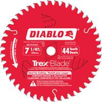 Trex&reg; Blade Cutting Saw Blade, 7-1/4", 44 Teeth, Plastic/Composite Decking Use Haskins Industrial Inc.
