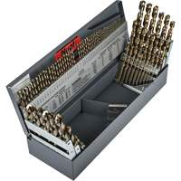 Heavy-Duty Jobber Length Combination Drill Bit Set, 114 Pieces, High Speed Cobalt Haskins Industrial Inc.