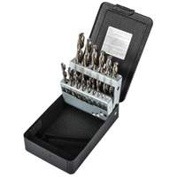Jobber Length Drill Bit Set, 15 Pieces, High Speed Steel Haskins Industrial Inc.