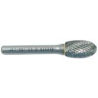 Fraise ovale, 1/4" dia., 1/4" Tige, 3/8" Prof. de la coupe Haskins Industrial Inc.