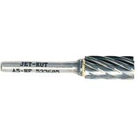 A5-NF JET-KUT&reg; Cylindrical Shape Bur for Aluminum/Non-ferrous Materials, 1/2" Dia., 1/4" Shank Haskins Industrial Inc.