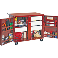 Rolling Work Bench, 43-7/8" W x 38-1/2" H x 26-7/8" D, 21.7 Cubic Feet Capacity Haskins Industrial Inc.
