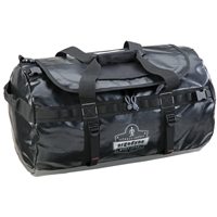 Water Resistant Duffel Bags, Vinyl, 1 Pockets, Black Haskins Industrial Inc.