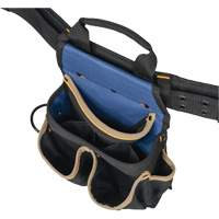 Combin&eacute;s de ceinture &agrave; outils &agrave; 20 pochettes, Polyester, Noir Haskins Industrial Inc.