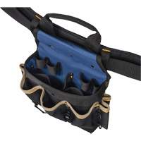 Combin&eacute;s de ceinture &agrave; outils &agrave; 20 pochettes, Polyester, Noir Haskins Industrial Inc.
