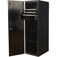 RX Series Side Cabinet, 3 Drawers, 19" W x 25" D x 61" H, Black Haskins Industrial Inc.
