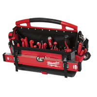 Packout Tote, Ballistic Nylon, 32 Pockets, Black/Red Haskins Industrial Inc.