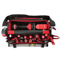 Packout Tote, Ballistic Nylon, 31 Pockets, Black/Red Haskins Industrial Inc.