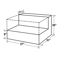 Steel Fuel Transfer Tank, Steel, 48 gal. Capacity, White Haskins Industrial Inc.