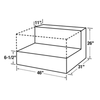 Steel Fuel Transfer Tank, Steel, 85 gal. Capacity, Black Haskins Industrial Inc.