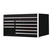 RX Series Tool Chest, 41" W, 8 Drawers, Black Haskins Industrial Inc.
