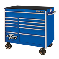 RX Series Rolling Tool Cabinet, 11 Drawers, 41-1/2" W x 25-1/2" D x 40-1/2" H, Blue Haskins Industrial Inc.