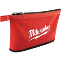 Coloured Zippered Pouches - Set of 3, Canvas, 3 Pockets, Black/Red Haskins Industrial Inc.