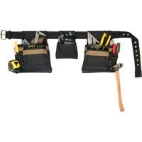 Deluxe Tool Belt Combo, Polyester, Black Haskins Industrial Inc.