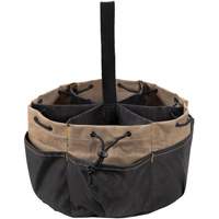 Sac &agrave; outils BUCKETBAG, Polyester, 18 pochettes, Noir Haskins Industrial Inc.