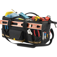 Sac &agrave; outils MEGAMOUTH, Polyester, 32 pochettes, Noir Haskins Industrial Inc.