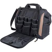 Porte-outils &agrave; compartiments multiples, Polyester, 33 pochettes, Noir Haskins Industrial Inc.