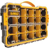 Compartment Pro Organizer, 11" W x 17-5/8" D x 2-7/8" H, Black/Yellow Haskins Industrial Inc.