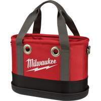 Aerial Utility Oval Bag, Ballistic Nylon, 14 Pockets, Black/Red Haskins Industrial Inc.