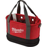 Aerial Utility Oval Bag, Ballistic Nylon, 14 Pockets, Black/Red Haskins Industrial Inc.