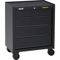 100 Series Rolling Tool Chest, 4 Drawers, 26-1/2" W x 18" D x 32" H, Black Haskins Industrial Inc.