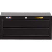 100 Series Middle Tool Chest, 26" W, 2 Drawers, Black Haskins Industrial Inc.