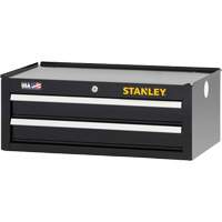 300 Series Middle Tool Chest, 26" W, 2 Drawers, Black Haskins Industrial Inc.