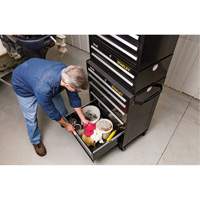 300 Series Middle Tool Chest, 26" W, 2 Drawers, Black Haskins Industrial Inc.