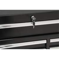 Chariot &agrave; outils industriel, 11 tiroirs, 41" la x 18-3/4" p x 39-1/3" h, Noir Haskins Industrial Inc.