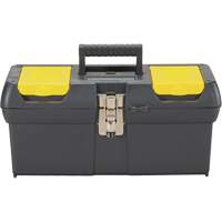 2000 Series Tool Box with Tray, 16" W x 7-1/10" D x 8-1/10" H, Black/Yellow Haskins Industrial Inc.