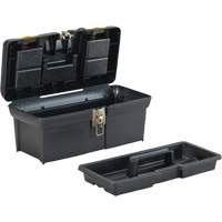 2000 Series Tool Box with Tray, 16" W x 7-1/10" D x 8-1/10" H, Black/Yellow Haskins Industrial Inc.