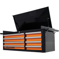 Coffre sup&eacute;rieur, 42" la, 8 tiroirs, Noir/Orange Haskins Industrial Inc.