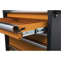 Coffre &agrave; outils de s&eacute;rie GSX, 26" la, 4 tiroirs, Noir/Orange Haskins Industrial Inc.