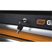 Coffre &agrave; outils de s&eacute;rie GSX, 26" la, 4 tiroirs, Noir/Orange Haskins Industrial Inc.