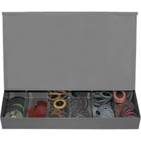 Gravity Feed Dispenser with Lid Haskins Industrial Inc.