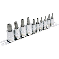 Jeu de douilles antiviol TORX 1/4" & 3/8" SS1438-10TB 10 mcx Haskins Industrial Inc.