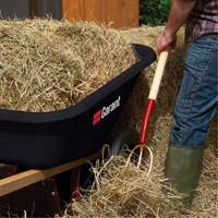 Wheelbarrow, 8 cu. Ft., Polyethylene Tray Haskins Industrial Inc.