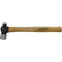 Heavy-Duty Hickory Handle Ball Pein Hammer, 24 oz. Head Weight, Plain Face, Wood Handle Haskins Industrial Inc.