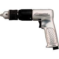 Perceuse pneumatique, 4 pi³/min, 1/4" NPTF, 94 dBA, 1/2" mandrin, Avec cl&eacute; Haskins Industrial Inc.