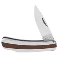 Pocket Knife with Drop Point Blade, 2-1/4" Blade, Stainless Steel Blade, Stainless Steel Handle Haskins Industrial Inc.